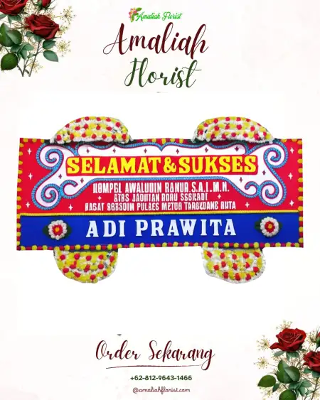 Papan Bunga Ucapan Selamat Hambalang