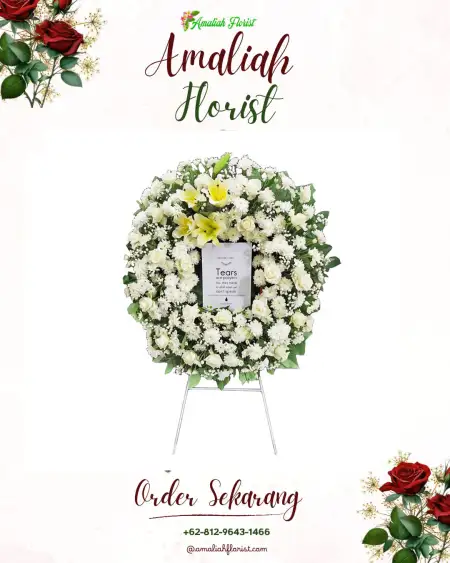 Krans Bunga Duka Hambalang