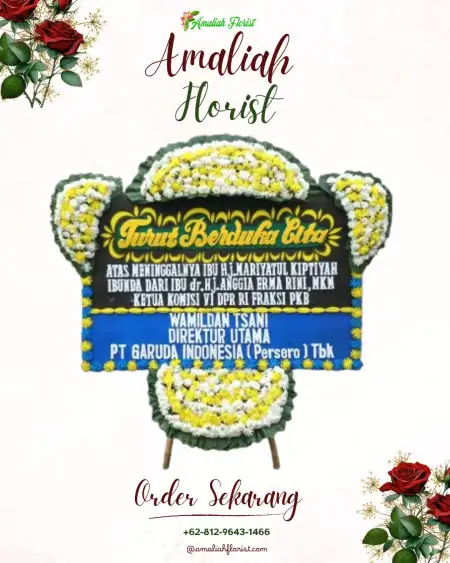 Papan Bunga Duka Hambalang